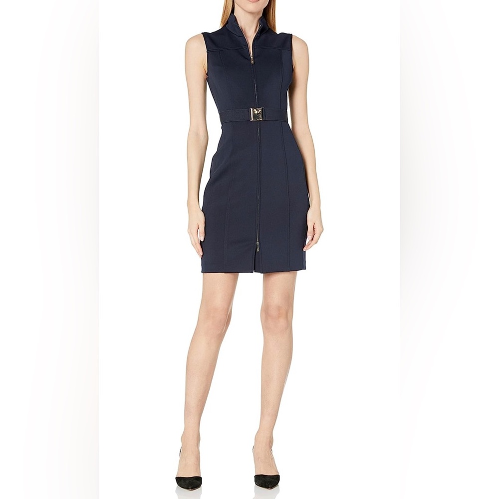 Navy Tommy Hilfiger Scuba Dress